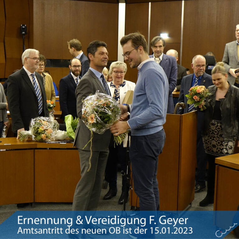 Fabian Geyer wurde zum neuen Oberbürgermeister der Stadt Flensburg ernannt