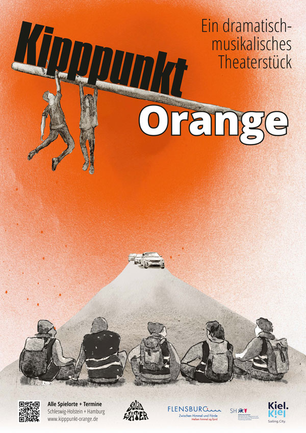 Kipp-Punkt Orange im Kühlhaus
