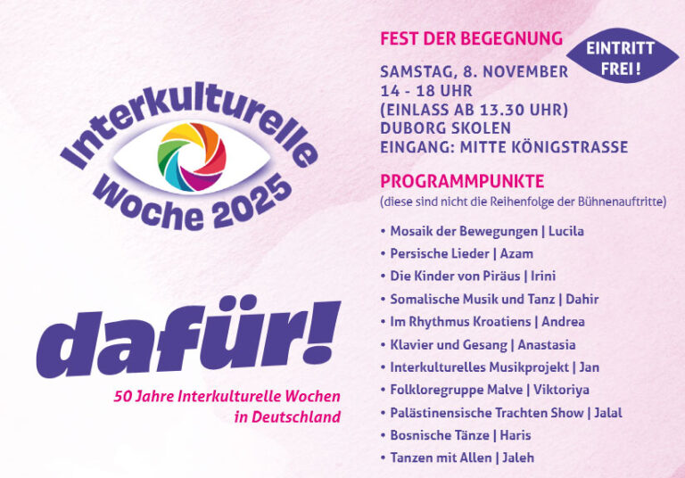 Start der Interkulturellen Wochen 2025 in Flensburg