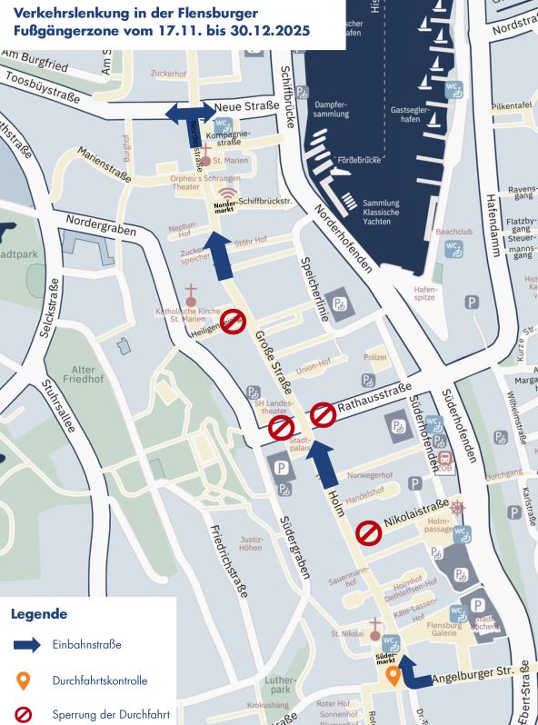 Neues Sicherheitskonzept für den Weihnachtsmarkt in Flensburg