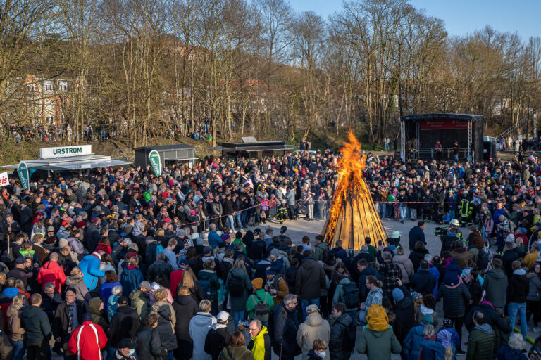 Osterfeuer am Flensburger Hafen