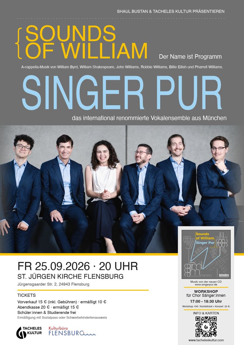 Weltklasse a cappella in St. Jürgen: Singer Pur mit „Sounds of William"